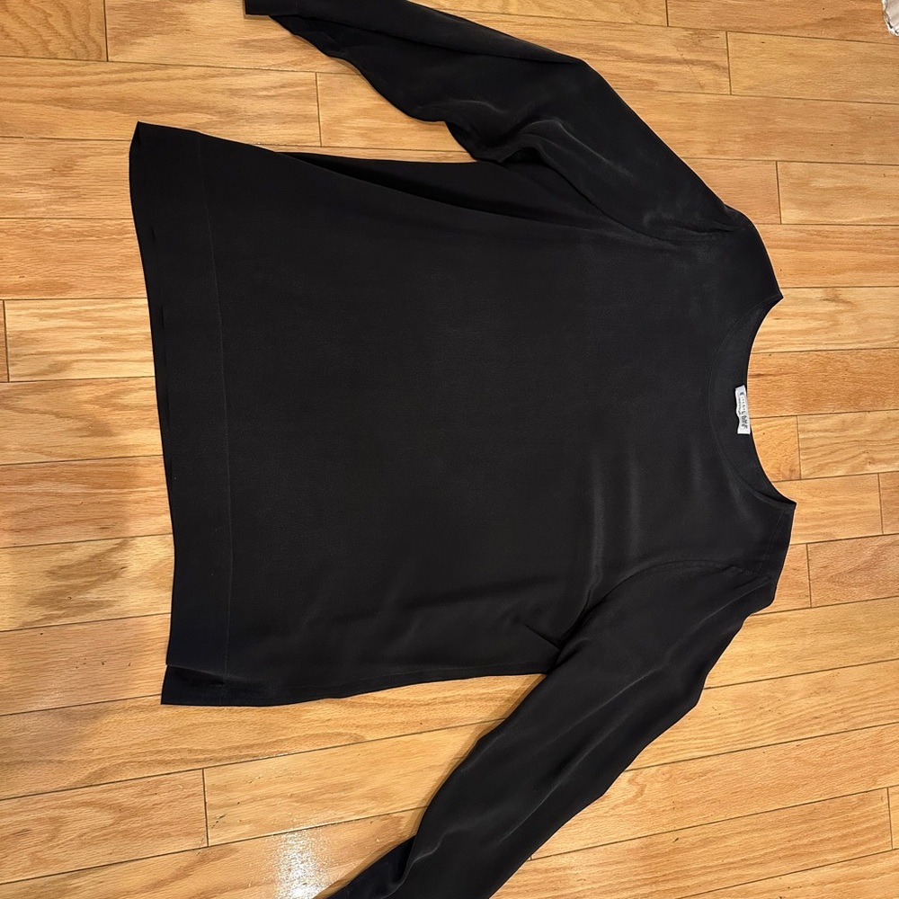 Everlane Black Blouse with Long Sleeves